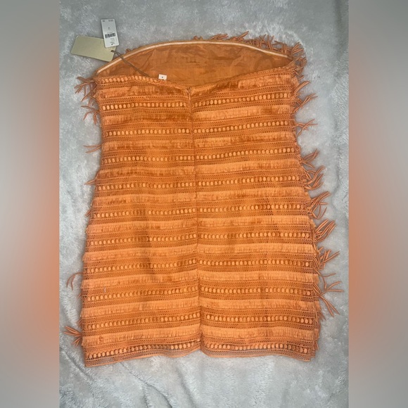 Anthropologie Let Me Be Fringed Tube Mini Dress - Picture 5 of 7